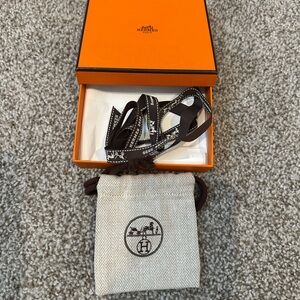 Hermès Orange Box with Black Ribbon